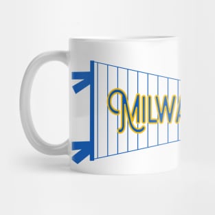 Milwaukee Pinstripe Pennant Mug